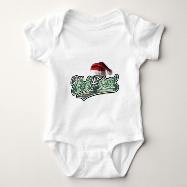 Wall street jul med tomten Hat Tee Shirt (Framsida)