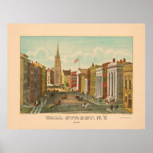 Wall street, New York (1847) Poster