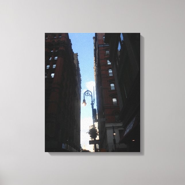 Wall street, New York City Canvastryck (Framsida)