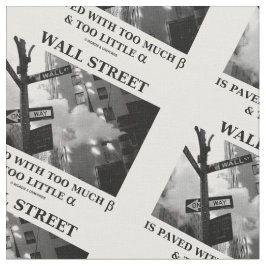 Wall street stenlade för mycket Beta för lite Tyg