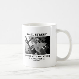 Wall street stenläggas med för mycket Beta Kaffemugg