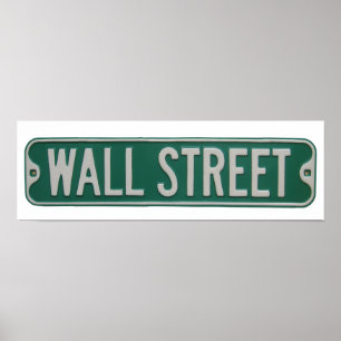 Wall streetaffisch poster