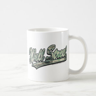 Wall streetbaseball skrivar, storfinans kaffemugg