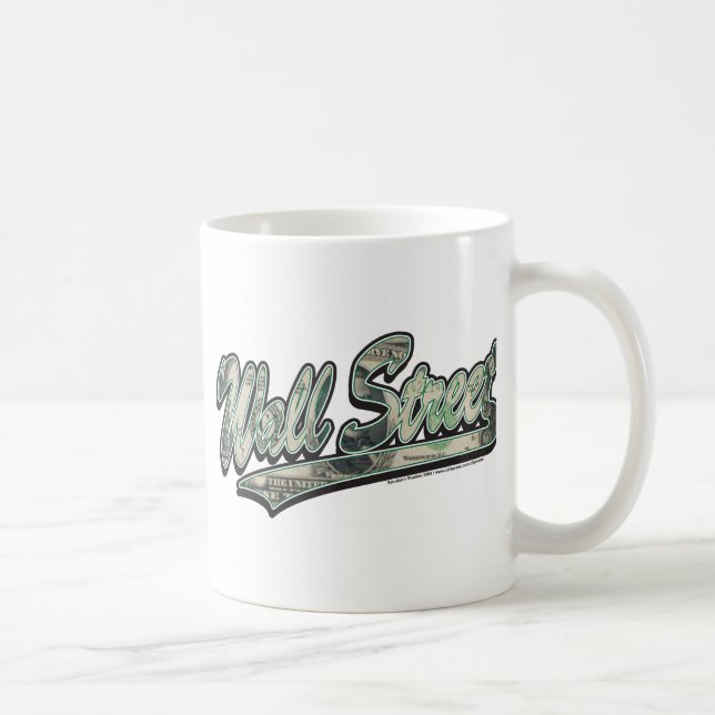 Wall streetbaseball skrivar, storfinans kaffemugg (Höger)