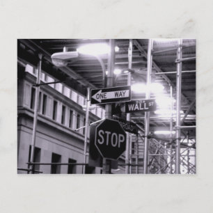 Wall streetvykort vykort
