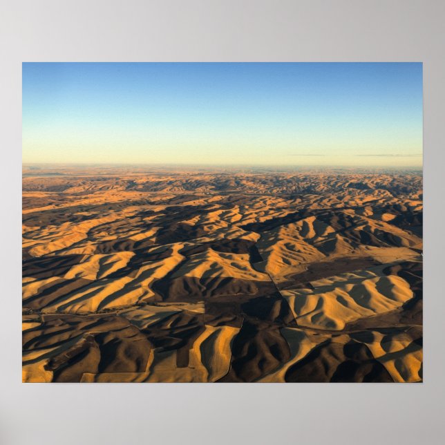 Walla Walla vin land från aloft Poster (Framsidan)