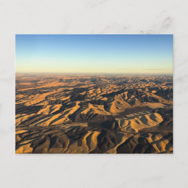 Walla Walla vin land från aloft Vykort (Framsida)