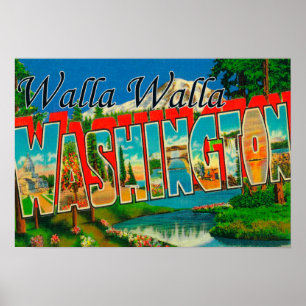 Walla Walla, Washington - stora brevplatser Poster
