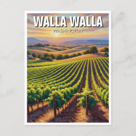Walla Walla Washington Travel Vykort