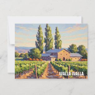 Walla Walla Washington Travel Vykort