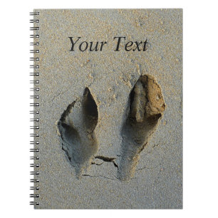Wallaby Footprint i Sand Anteckningsbok