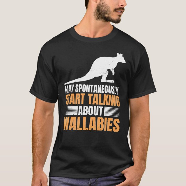 Wallaby Kangaroo-citat för en vallaby Kangaroo Exp T Shirt (Framsida)