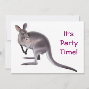 Wallaby Party-inbjudan Inbjudningar