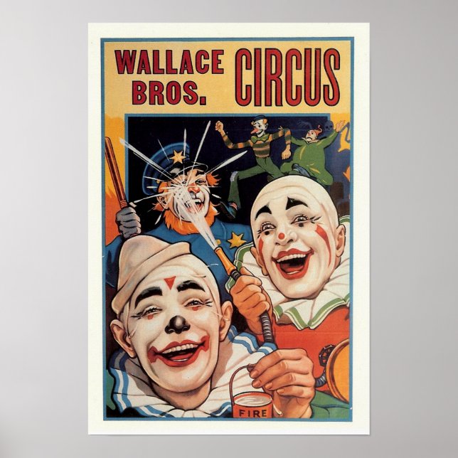 Wallace Bros. Vintage Circus Poster (Framsidan)
