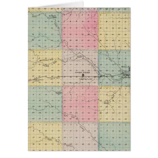 Wallace County, Kansas Hälsningskort (Framsidan)
