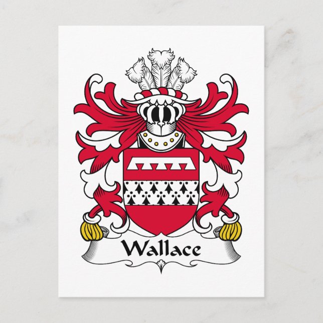 Wallace familjevapen vykort (Framsida)