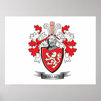 Wallace Family Crest Jackar av Arm Poster