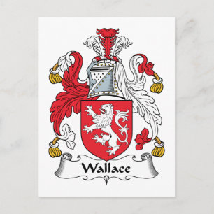 Wallace Family Crest Vykort