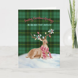 Wallace Grönt Tartan Helgdag Card Helgkort