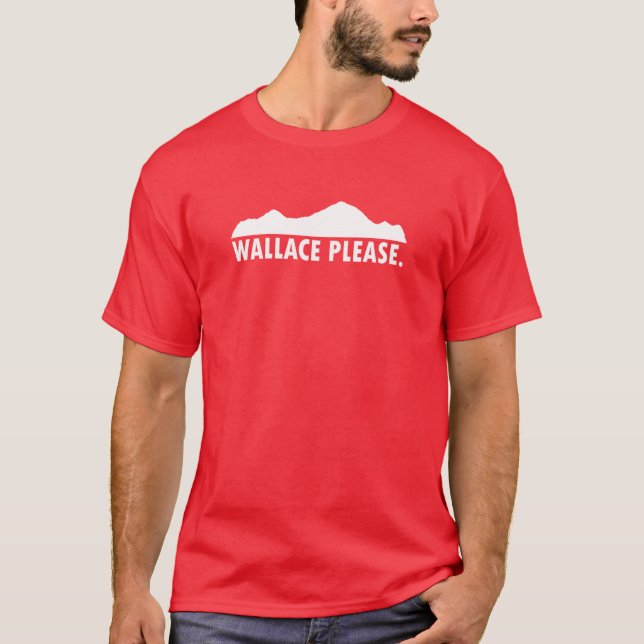 Wallace Idaho Snälla T Shirt (Framsida)