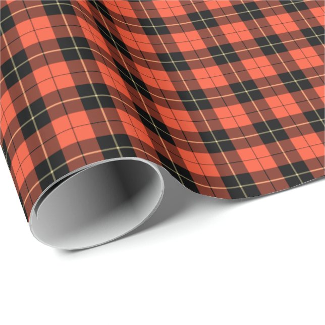 Wallace Klan Ancient Tartan Presentpapper (Rullad Hörn)