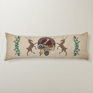 Wallace Klan Badge och Tartan Kroppskudde