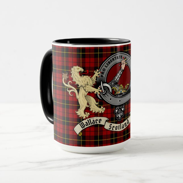 Wallace Klan Badge & Tartan Mugg (Framsida vänster)