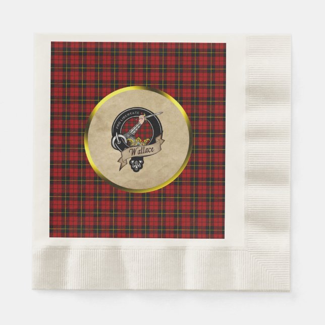 Wallace Klan Badge & Tartan Pappersservett (Framsidan)