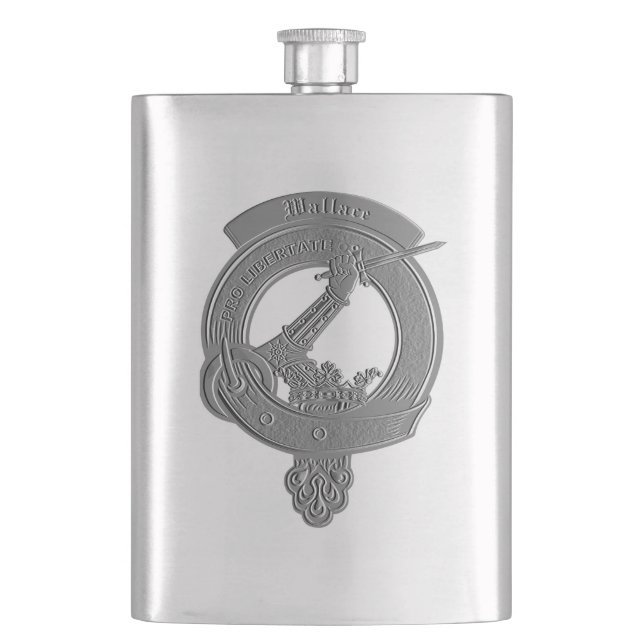 Wallace Klan - emblem Embossed Flask Fickplunta (Framsidan)