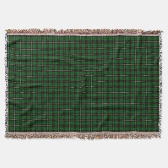 Wallace Klan Hunting Tartan Bright Grönt Play Filt (Framsidan)