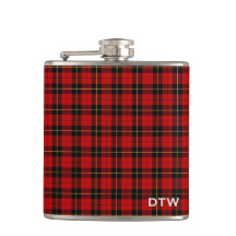 Wallace Klan Tartan Red and Black Play Monogram