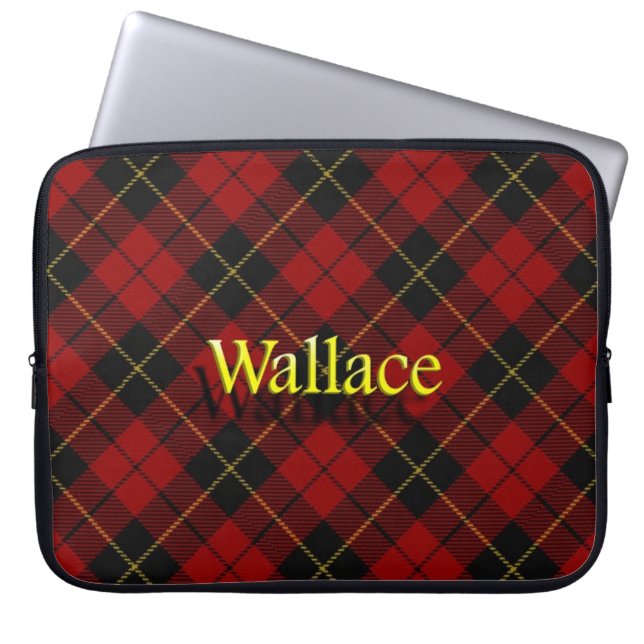Wallace-klanens skotska tartan laptop sleeve (Framsidan)