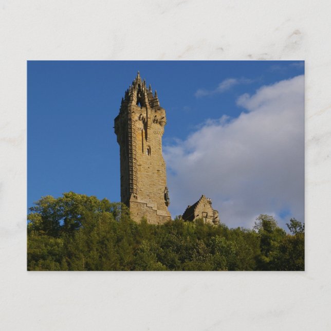 Wallace Monument som stiftar Skottland Vykort (Framsida)