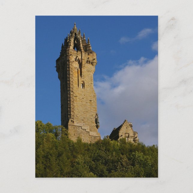 Wallace Monument som stiftar Skottland Vykort (Framsida)