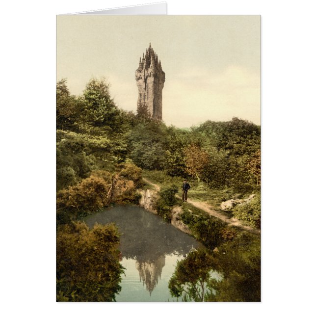 Wallace Monument, Stirling, Skottland Hälsningskort (Framsidan)