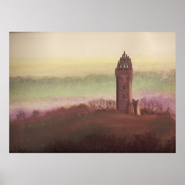 Wallace Monument, Stirling, Skottland Poster (Framsidan)
