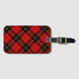 Wallace Red Tartan Bagagebricka