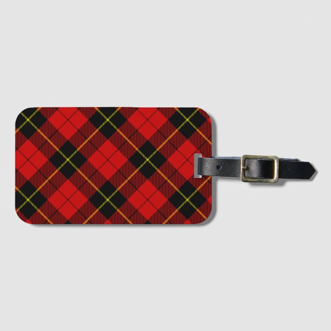 Wallace Red Tartan Bagagebricka (Framsida horisontal)