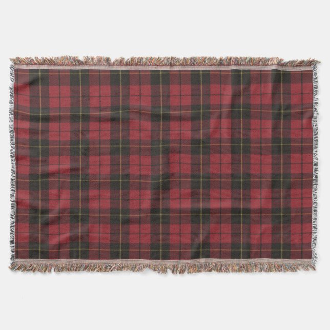 Wallace Red W Original Scottish Tartan Mysfilt (Framsidan)