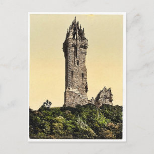 Wallace Statue I, Stirling, Scotland Classic Photo Vykort