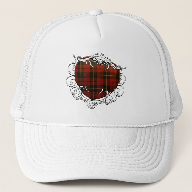 Wallace Tartan Heart Truckerkeps (Framsida)
