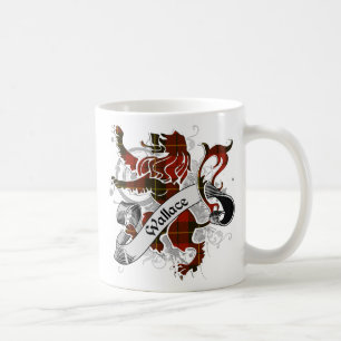 Wallace Tartan Lejon Kaffemugg