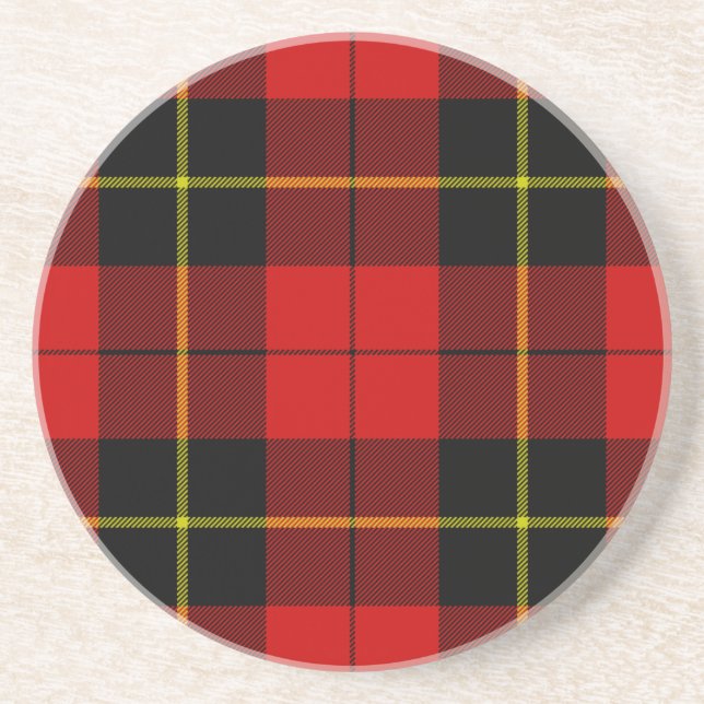 Wallace tartan röd svart rutig underlägg (Framsidan)