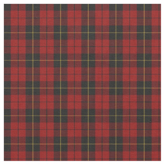 Wallace Tartan Scottish Klan Plaid Mönster Tyg (Närbild)