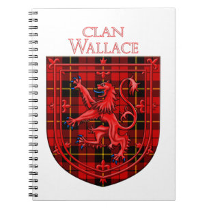 Wallace Tartan Scottish Play Lejon Rampant Anteckningsbok