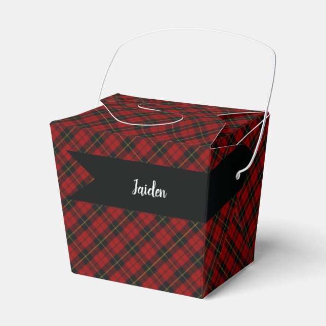 Wallace Tartan Skotsk Klanskötsel Plaid Presentaskar (Framsidan Sidan)