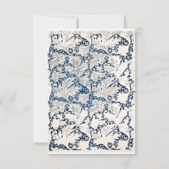 Wallblomman Mönster 1890 av William Morris Spara Datumet (Framsida)