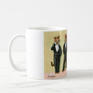 Wallblomme Boy Cats av Louis Wain Kaffemugg