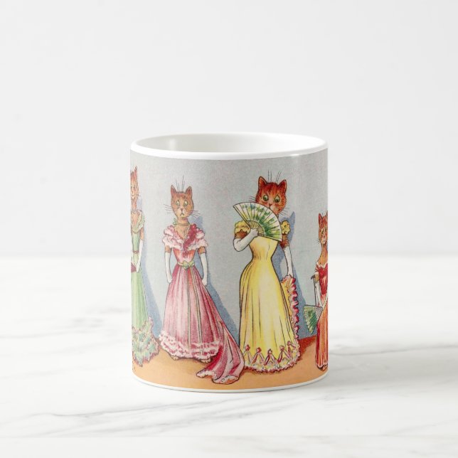 Wallblommor Cats av Louis Wain Kaffemugg (Center)