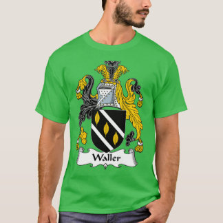 Waller Coat of Arms Family Crest  T Shirt